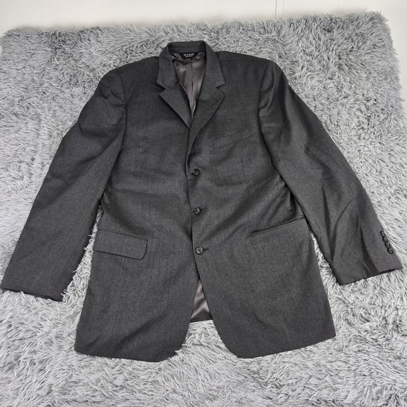 Jos A. Bank Mitchell Signature 44L Gray 3 Button Single Vent Blazer Sport Jacket - Picture 2 of 7